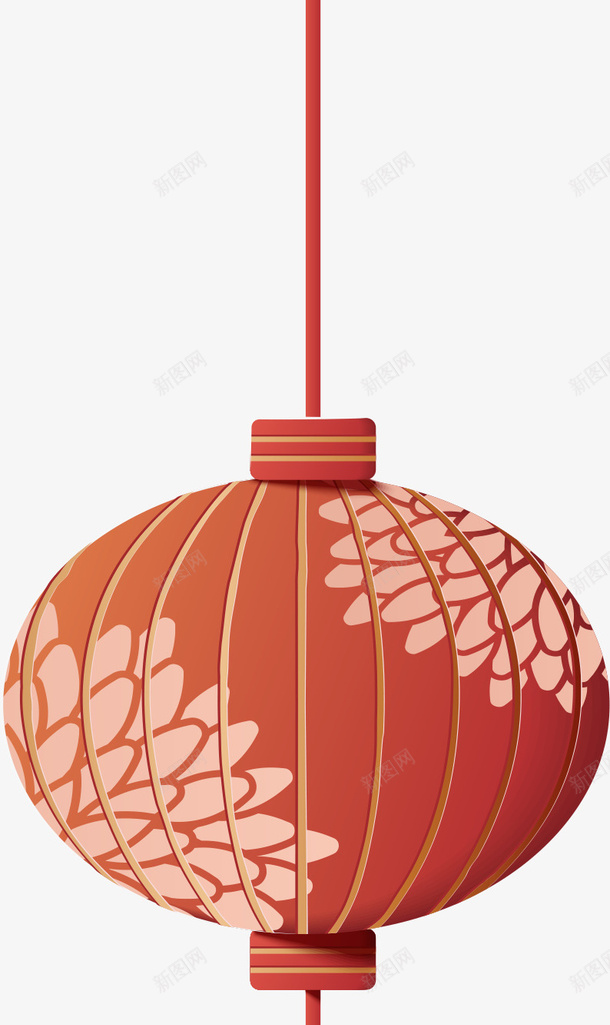 春节红色灯笼装饰png免抠素材_88icon https://88icon.com 春节 灯笼 红色 装饰