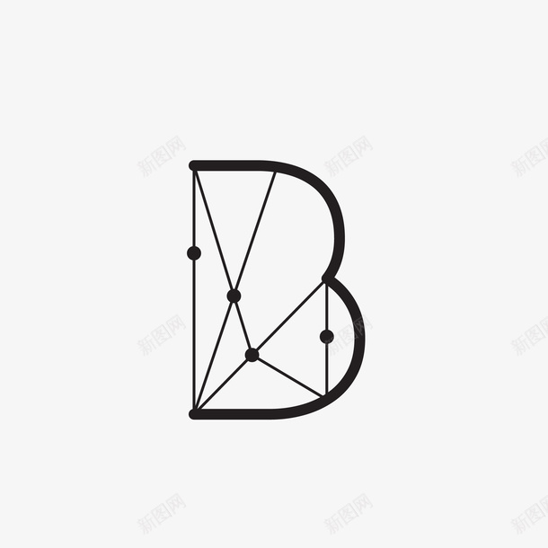 创意线条几何字母B矢量图eps免抠素材_88icon https://88icon.com B字母 个性 个性线条 几何线条 创意的 字母B 线条 矢量图