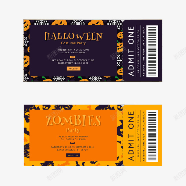 万圣节派对门票psd免抠素材_88icon https://88icon.com 万圣节 入场券 南瓜 卡通门票 可爱 小清新 精美 萌