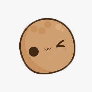 俏皮的土豆png免抠素材_88icon https://88icon.com 卡通 土豆 褐色