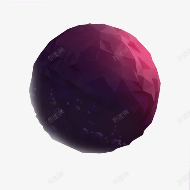 几何形状的星球png免抠素材_88icon https://88icon.com 三角 几何 圆形 星球 渐变