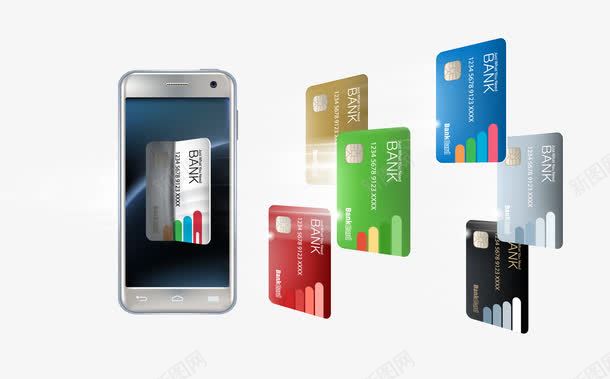 刷卡png免抠素材_88icon https://88icon.com 信用卡 手机 植物 金融 银行卡