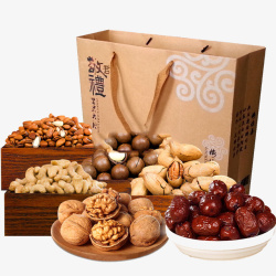 食品外包装设计食品坚果礼盒外包装礼品高清图片