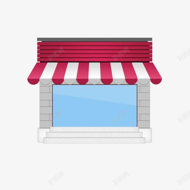 沿街小店装修效果图png免抠素材_88icon https://88icon.com 沿街小店 装修效果图 门市 门店