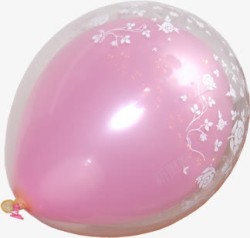 粉色气球冬季素材