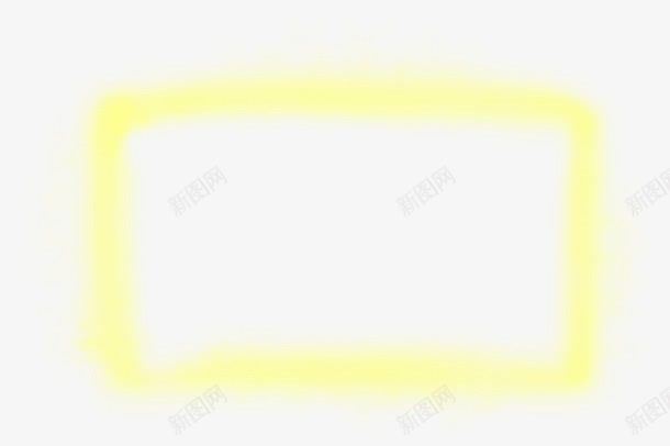 黄色边框png免抠素材_88icon https://88icon.com 发光效果 黄色边框