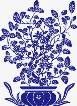 青花瓷花纹素材