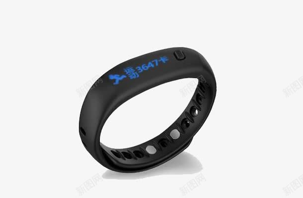 黑色手表手环一个蓝色数字png免抠素材_88icon https://88icon.com PNG 免费素材 抠图 运动手环