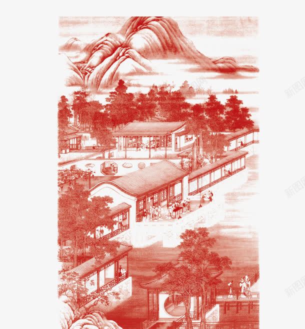 水墨房屋山水图png免抠素材_88icon https://88icon.com 中国风 古楼 国画 建筑 房子 手绘 水墨 水墨古楼 水墨房子 素描