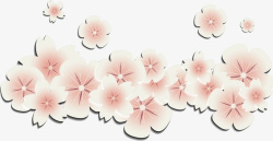 日式樱花花瓣花纹矢量图素材