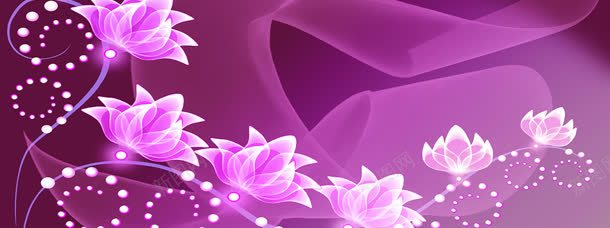 紫色梦幻海报背景