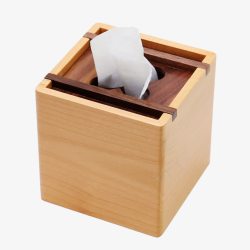 实木创意抽纸盒素材