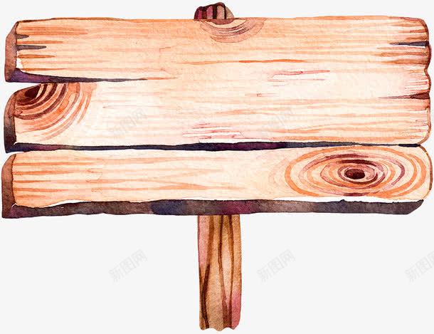 木质方向警示牌png免抠素材_88icon https://88icon.com 手绘木板装饰素材 手绘路牌 指示牌干笔画 木牌 油彩木纹图案