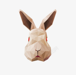 几何兔子素材