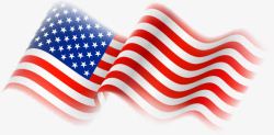 国庆黄金周旅游美国国旗高清图片