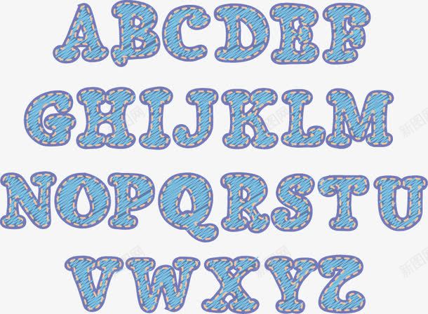针线针脚装饰英文字体png免抠素材_88icon https://88icon.com 创意字体 创意字母 卡通字体 卡通字母 可爱字体 可爱字母