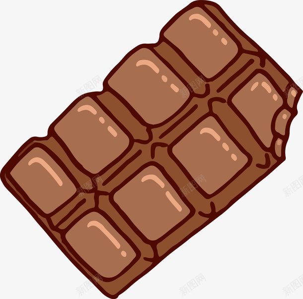 手绘巧克力png免抠素材_88icon https://88icon.com 卡通简约 巧克力 扁平化 手绘图 棕色底纹 矢量图案