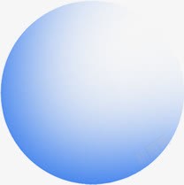 蓝色渐变圆球装饰素材