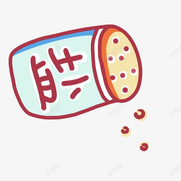 盐调味料调料瓶卡通手绘png免抠素材_88icon https://88icon.com 卡通 瓶子 盐巴 调味 调料