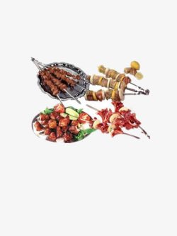 撸肉串烧烤食物大合集高清图片