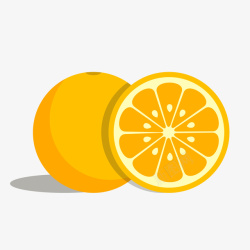 新奇士橙汁卡通水果素材