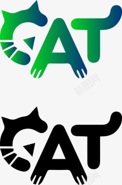 爱情动物可爱猫咪logo图标图标