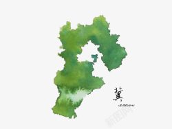 河北地图台历河北省水墨地图高清图片