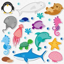 海洋动物集合素材