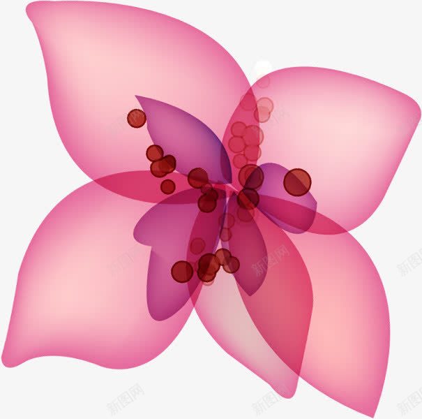 粉色花卉韩式手绘展板png免抠素材_88icon https://88icon.com 展板 粉色 花卉