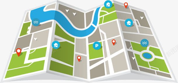 城市地图定位png免抠素材_88icon https://88icon.com GPS定位地图 GPS定位系统 定位 导航 导航色 旅游旅行 线路查询 路线查询