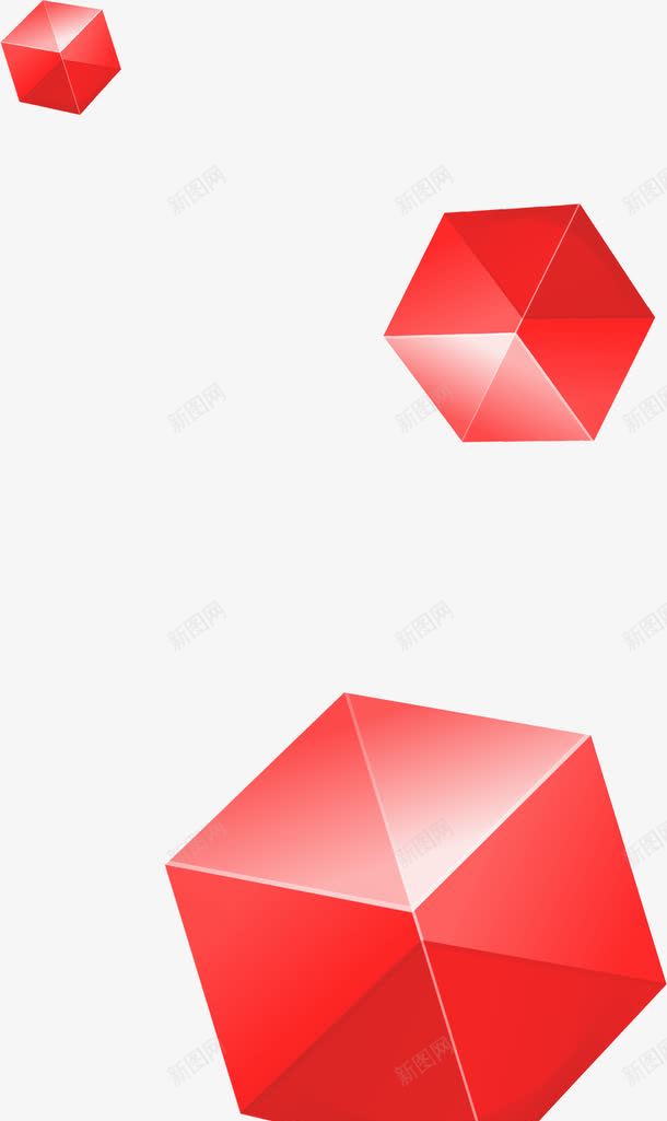 红色渐变创意不规则简约几何形状png免抠素材_88icon https://88icon.com 不规则 几何 创意 形状 渐变 简约 红色