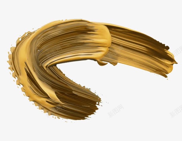 金色油画笔触png免抠素材_88icon https://88icon.com 底纹边框 木材机理 机理 油画笔触 笔触 纹理 绘画 美术 艺术 设计 黄色