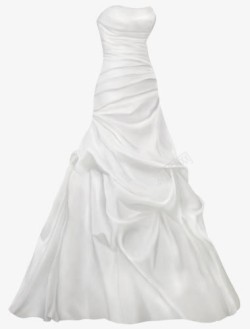 白色礼服裙子素材