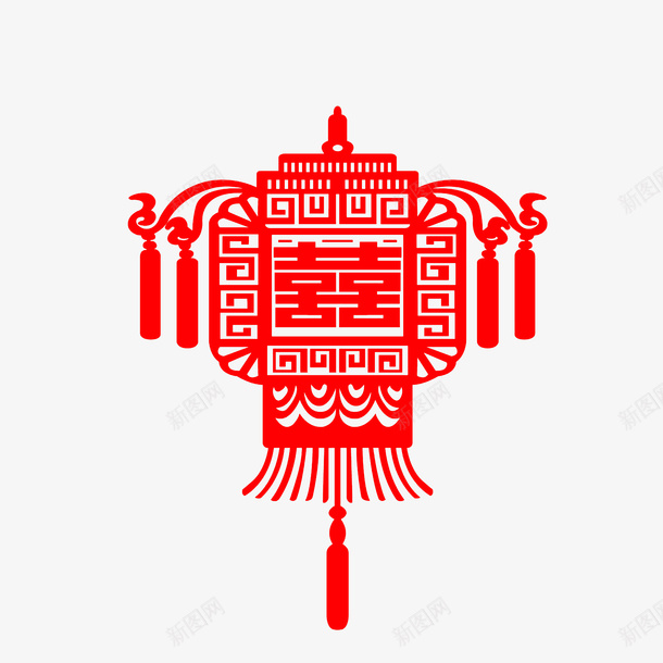 春节喜字灯笼挂件款式png免抠素材_88icon https://88icon.com 中国风 喜字灯笼 好看 挂件款式 春节挂件