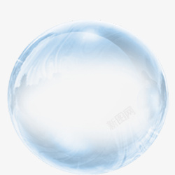 唯美气泡节日透明蓝光气泡高清图片
