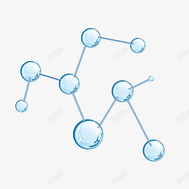 分子链条矢量图ai免抠素材_88icon https://88icon.com dna连 几何素材 分子连 矢量图