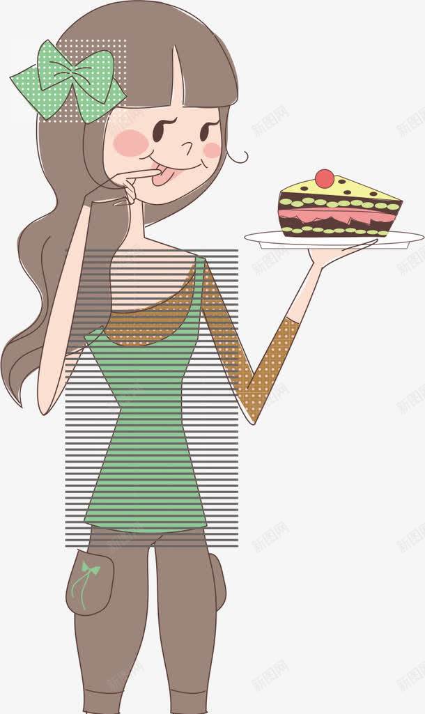 偷吃蛋糕的孩子png免抠素材_88icon https://88icon.com 俏皮 卡通人物 吃东西的人 女孩 精美蛋糕