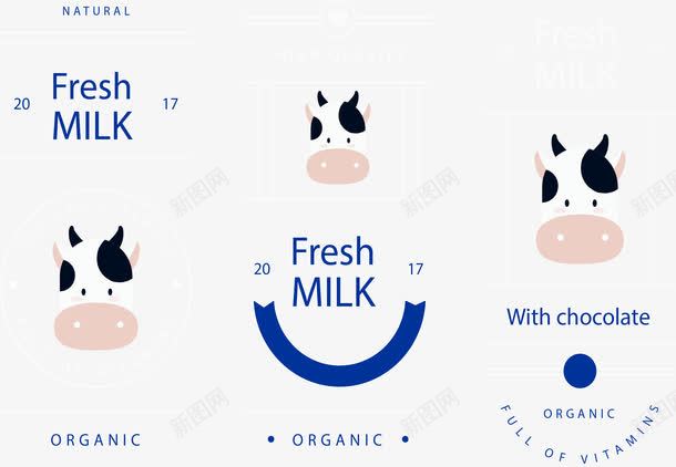 奶牛头像牛奶条幅矢量图eps免抠素材_88icon https://88icon.com 奶牛 宣传条幅 有机牛奶 矢量素材 纯天然 矢量图