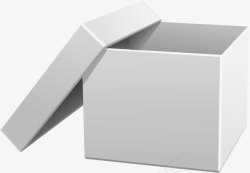 正方形抽奖盒空白包装盒矢量图高清图片