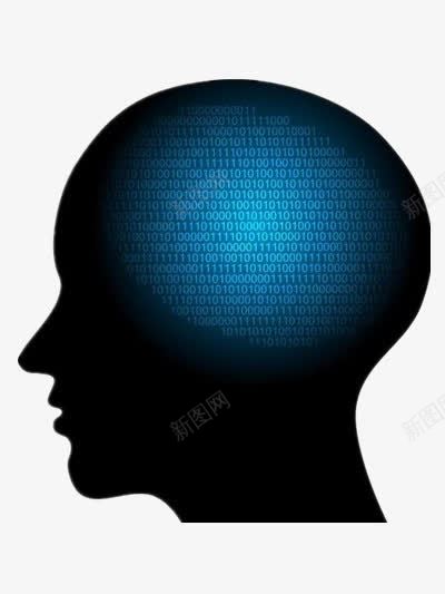 人脑剪影png免抠素材_88icon https://88icon.com 人脑图片 剪影素材 数字 黑色人脑