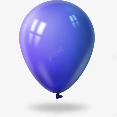五彩五彩缤纷的气球蓝色气球图标图标