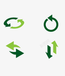 绿色刷新绿色刷新箭头图标高清图片