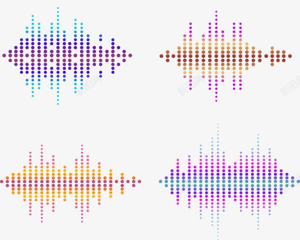 彩色音轨png免抠素材_88icon https://88icon.com 声波 声波纹 声音 音乐 音轨