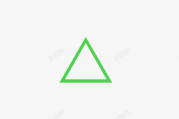 绿色三角形图标图标