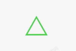 建议背景绿色三角形图标高清图片