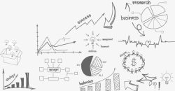 折线图PNG卡通手绘数据图标矢量图高清图片