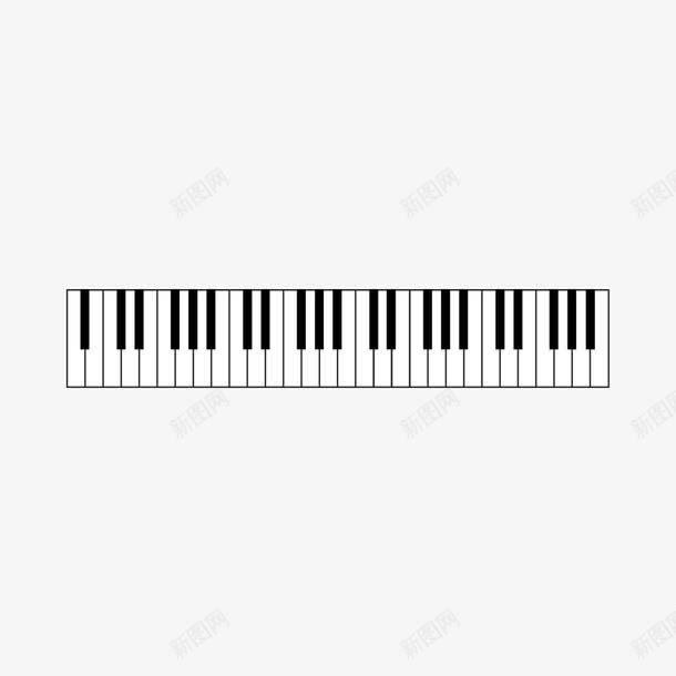 键盘矢量图ai免抠素材_88icon https://88icon.com 钢琴键盘 键盘 黑白键盘 矢量图