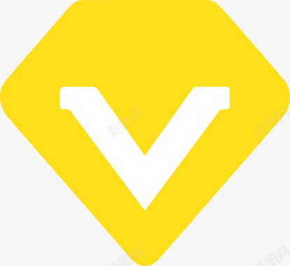 黄色v字会员权益图标图标