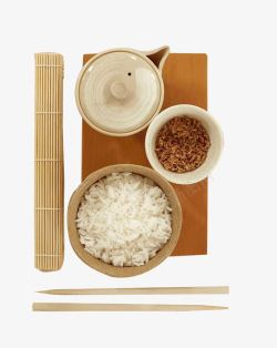 日式米饭纳豆素材