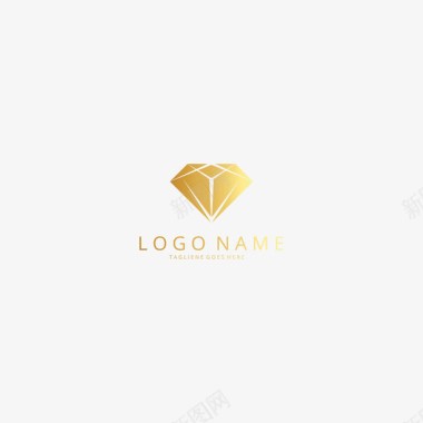企业公益标志高档金色商标图标图标